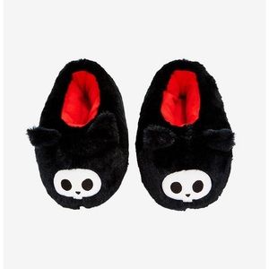 Skelanimals Kit The Cat Plush Slippers